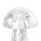 Silver Handmade Glass Mosaic Mushroom Mirror Sculpture Set